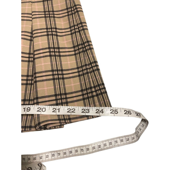 joe b by joe benbasset skirt Size‎ XL Pleated Skater Academia Plaid Check Retro - Picture 6 of 8
